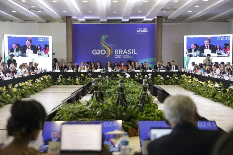 Marcelo Camargo/Agência Brasil Brasília (DF), 14/12/2023 - O ministro da Fazenda, Fernando Haddad, participa da abertura da reunião da Trilha Financeira do G20, no Palácio do Itamaraty. A Trilha de Finanças trata de assuntos macroeconômicos estratégicos e é comandada pelos ministros das Finanças e presidentes dos Bancos Centrais dos países-membros do grupo (G20). Foto: Marcelo Camargo/Agência Brasil