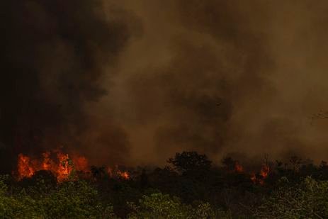 Brasília (DF), 16/09/2024 - Grandes focos de incêndio atingem áreas do Parque Nacional de Brasília. Foto: Marcelo Camargo/Agência Brasil