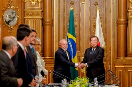 Ricardo Stuckert Presidente da República, Luiz Inácio Lula da Silva, durante reunião bilateral com o Primeiro-Ministro do Japão, Shigeru Ishiba, na sala Kacho-no-Ma, do Palácio Akasaka. Tóquio - Japão.
Foto: Ricardo Stuckert / PR