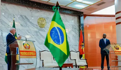 Presidente da República, Luiz Inácio Lula da Silva, durante declaração conjunta à imprensa. Palácio Presidencial, Sala dos Grandes Atos – Maputo (Moçambique)

Foto: Ricardo Stuckert / PR