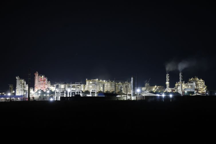 Balsas (MA), 08/10/2025 – A biorefinaria da Inpasa, especializada na produção de etanol e óleos vegetais a partir do milho. Foto: Fernando Frazão/Agência Brasil