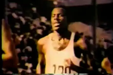 26/02/2026 - Personagens Cubanos - Feliz Jorge ainda jovem, quando era um atleta da corrida de 1,5 mil e 5 mil metros.  Foto: Arquivo Pessoal/Divulgação