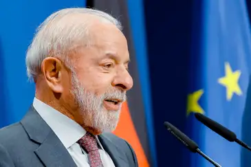 20.04.2026 – Presidente da República, Luiz Inácio Lula da Silva, durante Declaração conjunta à imprensa. Palácio de Herrenhause, Alemanha.

Foto: Ricardo Stuckert / PR