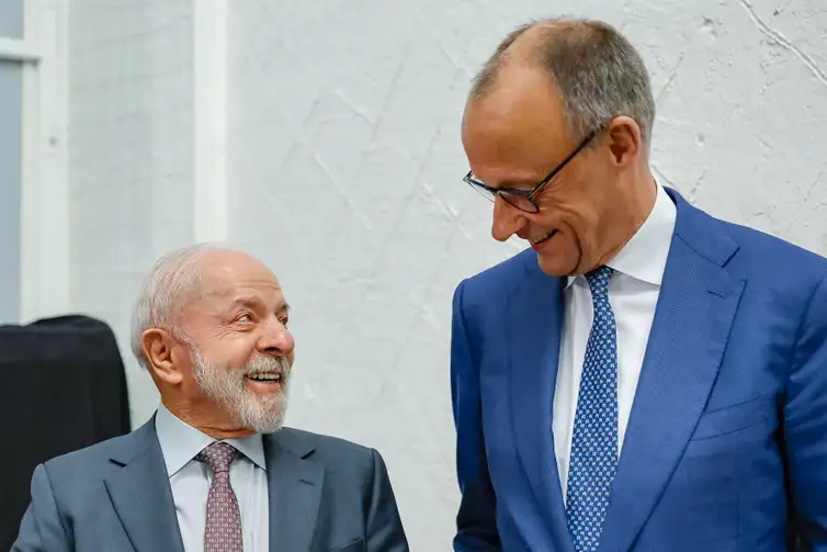 20.04.2026 – Presidente da República, Luiz Inácio Lula da Silva, durante Declaração conjunta à imprensa. Palácio de Herrenhause, Alemanha.

Foto: Ricardo Stuckert / PR