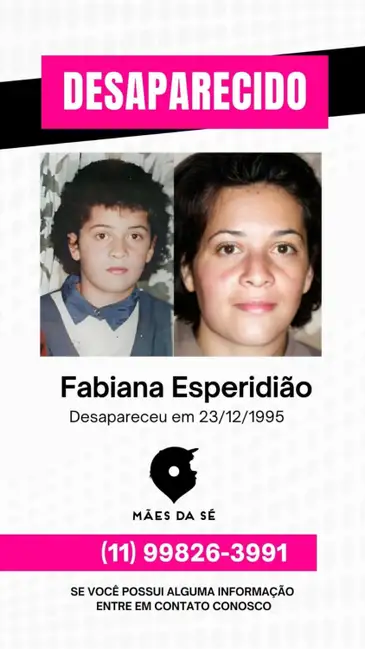 Brasília-DF – 09/05/2026 -Mães de desaparecidos pedem visibilidade, memória e respeito
Mulheres formam grupos para gerar redes de apoio. ( Fabiana - filha da Ivanise). Foto: Arquivo pessoal