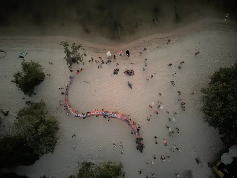 04/09/2026 - No Dia da Amazônia, campanha pede que eleitor vote por floresta em pé. Foto: Amazônia de Pé/ Divulgação